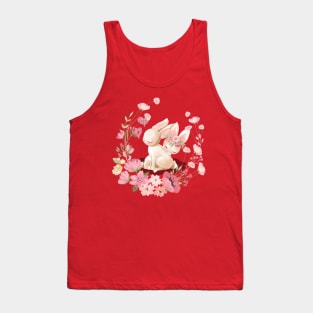 Romantic Rabbit Couple In Valentine Tank Top